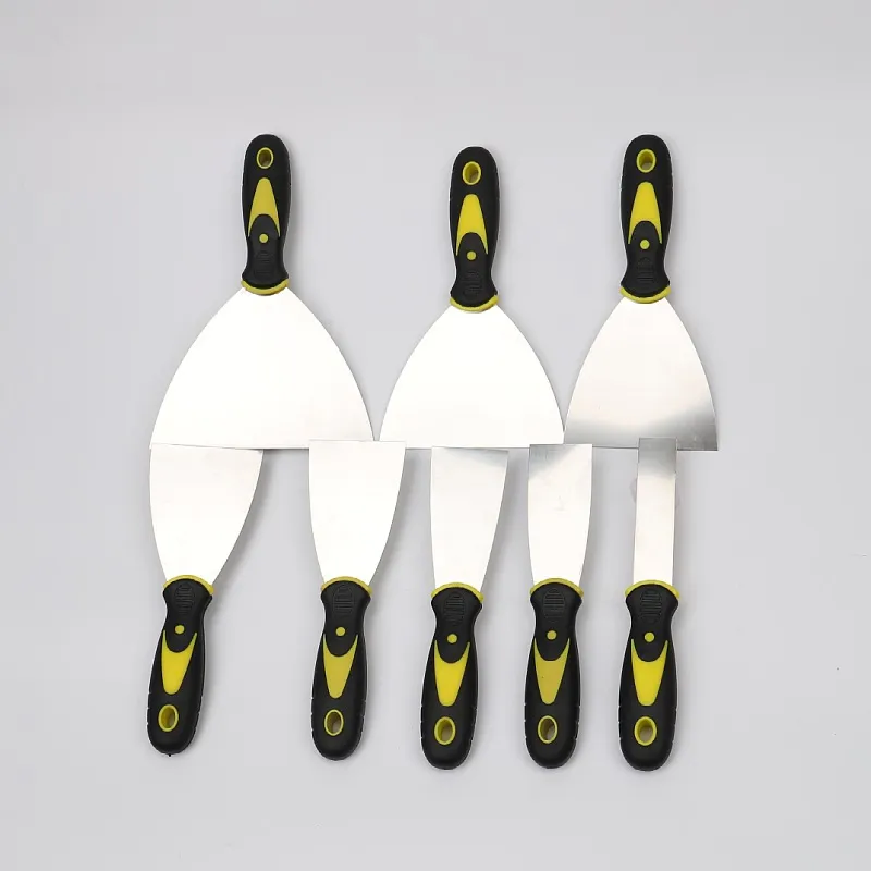 1 adet 5/6 inç paslanmaz çelik macun bıçak Spatula kazıma macun boya aracı alçı kürek temizleme Spatula inşaat aracı - Görsel 1