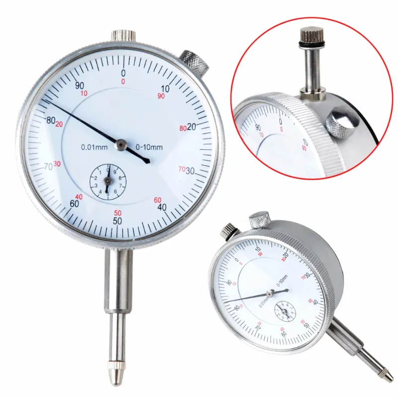 1 adet arama göstergesi göstergesi 0-10mm ölçüm aleti 0.01mm doğruluk Metal hassas alet ağaç İşleme ölçüm araçları