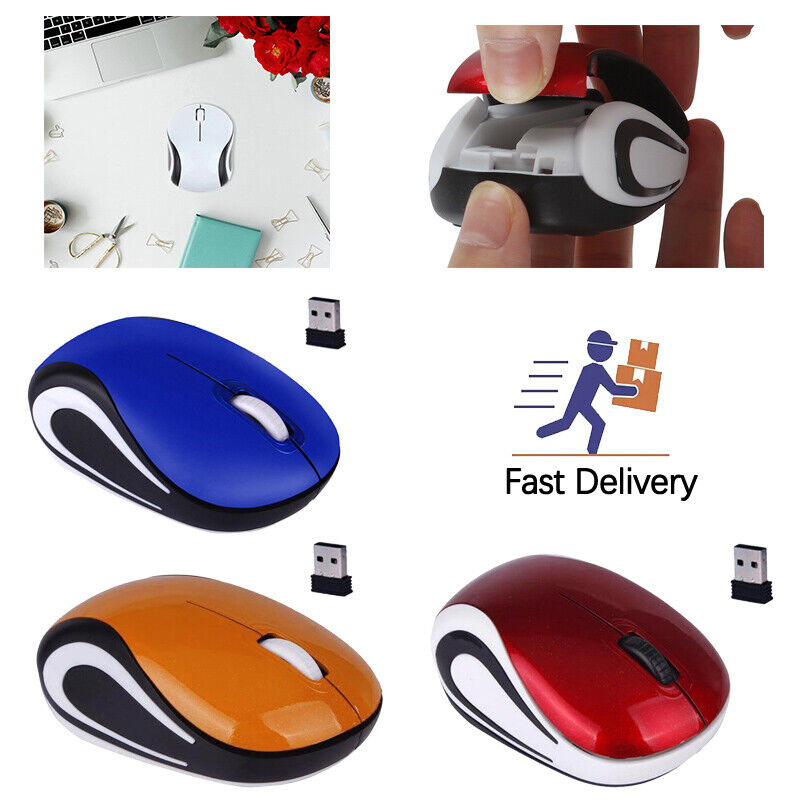 2.4GHz Wireless Optical Mouse Mice & USB Receiver DPI For PC Laptop Computer USA