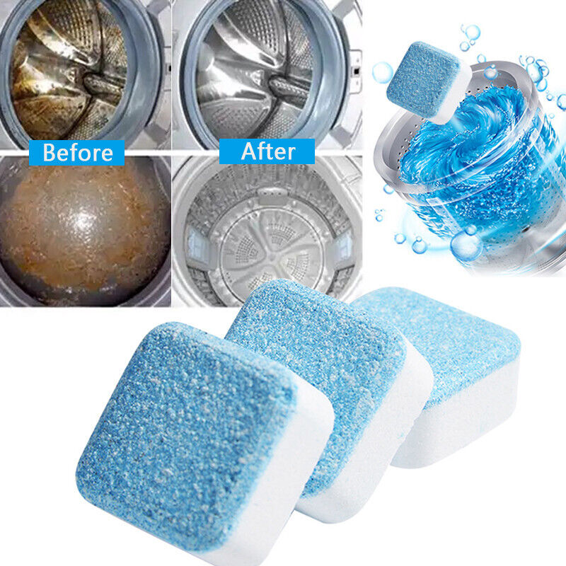 Us Stock Washing Machine Cleaner Washer Tank Clean Detergent Effervescent 30 Pcs