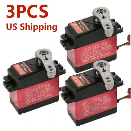 Waterproof 25KG DS3225 High Torque Metal Gear Servo motor boat car For RC Z3U0