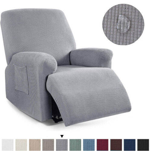 WaterProof 4 Piece Stretch Recliner Covers Living Room Recliner Chair Slipcovers