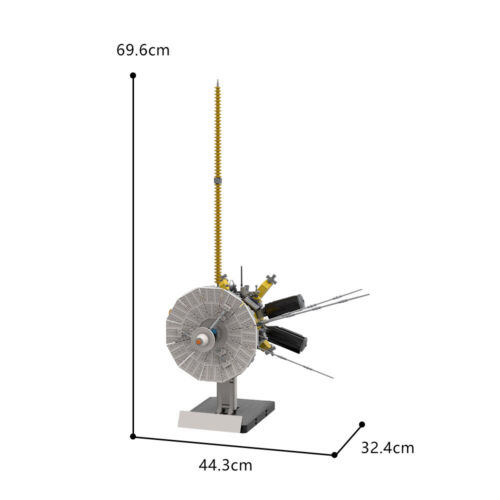 YOUFOY Space Probe Cassini-Huygens Orbiter 2096 Parts 1:12 Scale with Stand - Görsel 7