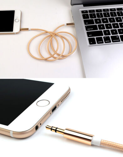 3.5mm Male to Male Stereo Audio AUX Cable Auxiliary Cord for PC iPod CAR iPhone - Görsel 12