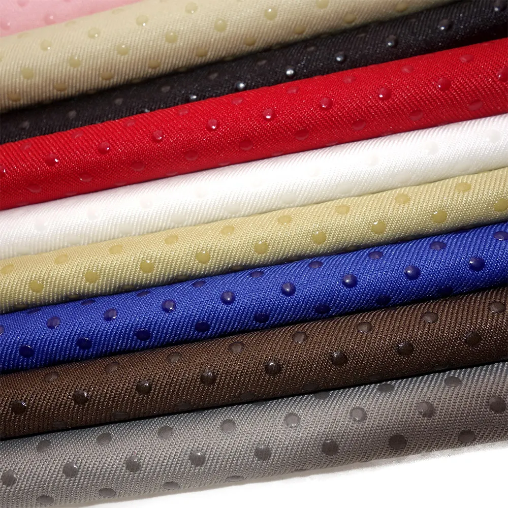 150CM geniş Anti kayma kumaş matkap kauçuk noktalı kaymaz kaymaz kavrama malzeme kauçuk kaplama Mat bez DIY dikiş kumaş