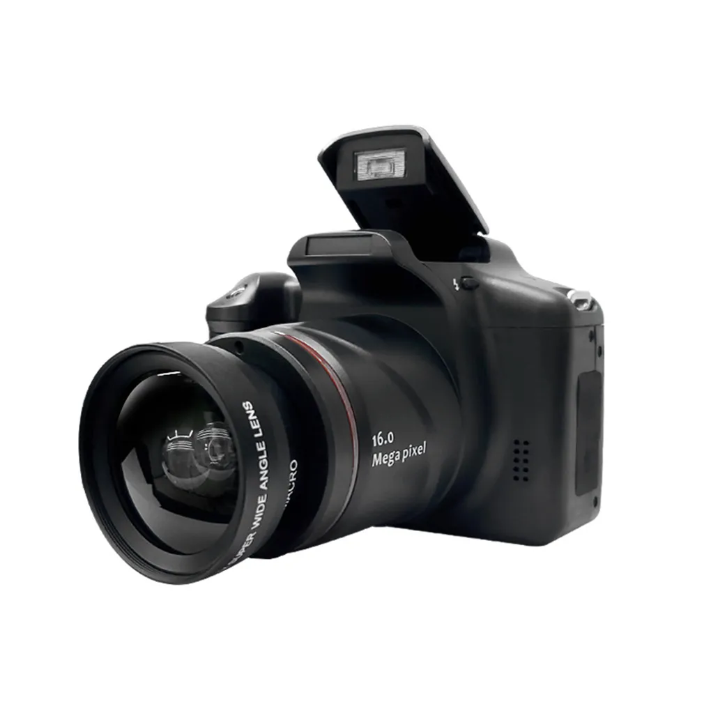 16X dijital yakınlaştırma kamerası HD telefoto dijital kamera video kamera taşınabilir LCD ekran el kamera ev seyahat çekim kamera