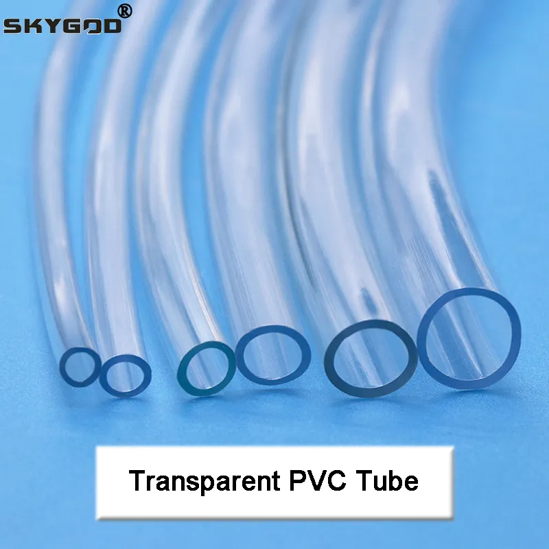 1M/3m/5M şeffaf PVC plastik hortumlar yüksek kaliteli su pompası tüp 2 3 4 5 6 8 10 12 14 16 18 20 25mm iç çapı PVC tüp