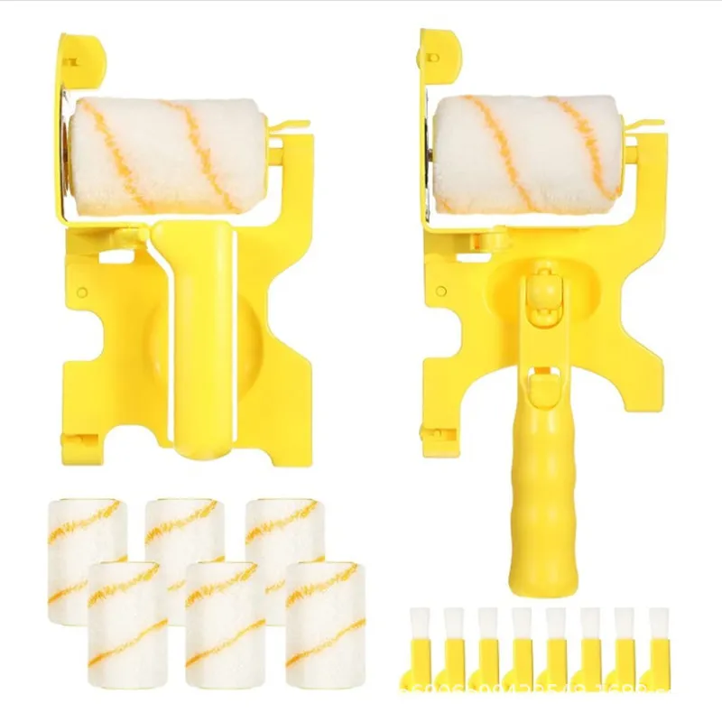2-Pack yedek silindirler ile yaramaz kuş temiz kesim boya Edger fırça aracı çok fonksiyonlu ev odası duvar tavanlar için