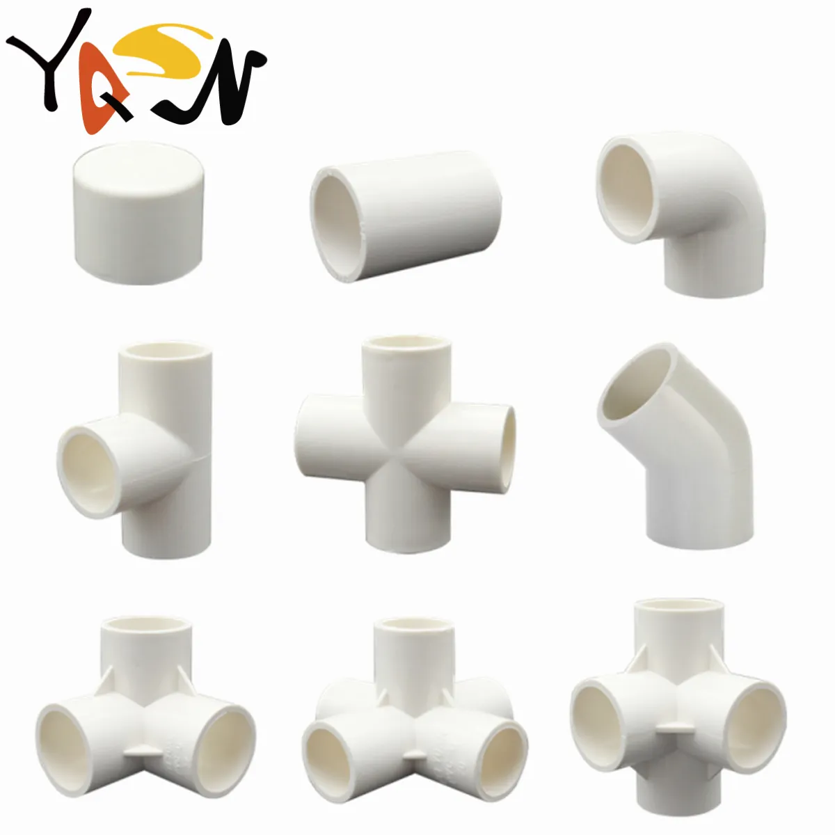 20/25/32/40mm beyaz PVC boru bağlantı parçaları düz dirsek Tee çapraz bağlayıcı su borusu adaptörü 3 4 5 6 yollu eklemler