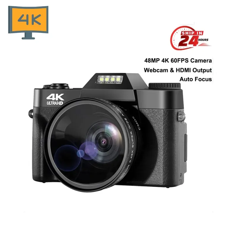 2023 yeni dijital kamera 48MP kamera 4k vyoutube kamera YouTube 30FPS WI-FI 16XZoom Video kamera kamera kayıt kam