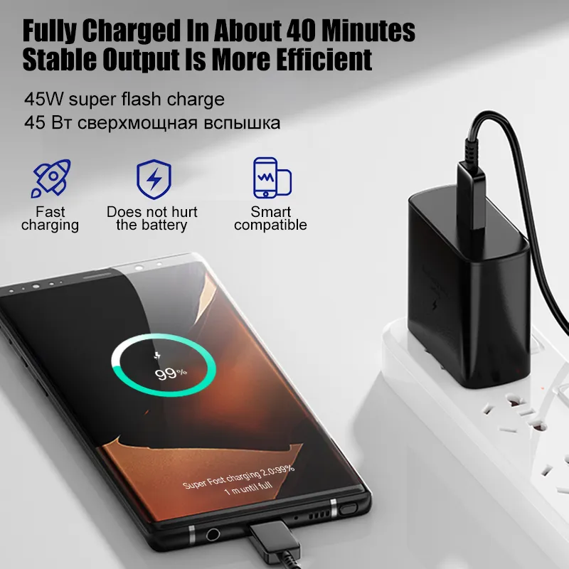 25W 45W SAMSUNG şarj için USB tip C kablo Samsung Galaxy S20 S21 S22 S23 Ultra not 20 artı PD telefon süper hızlı şarj