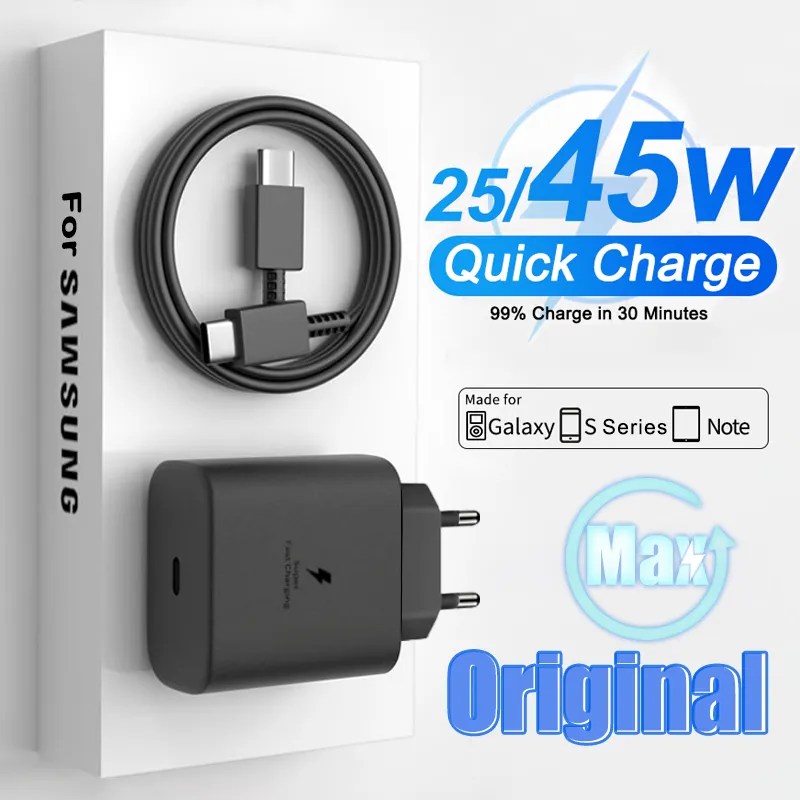 25W 45W SAMSUNG şarj için USB tip C kablo Samsung Galaxy S20 S21 S22 S23 Ultra not 20 artı PD telefon süper hızlı şarj