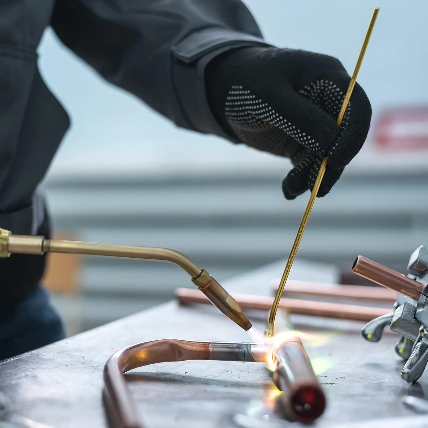 3-20 adet bakır elektrot kaynak teli 50cm pirinç kaynak çubuk fosfor lehimleme gerek lehim tozu çubuklar araçları - Görsel 6