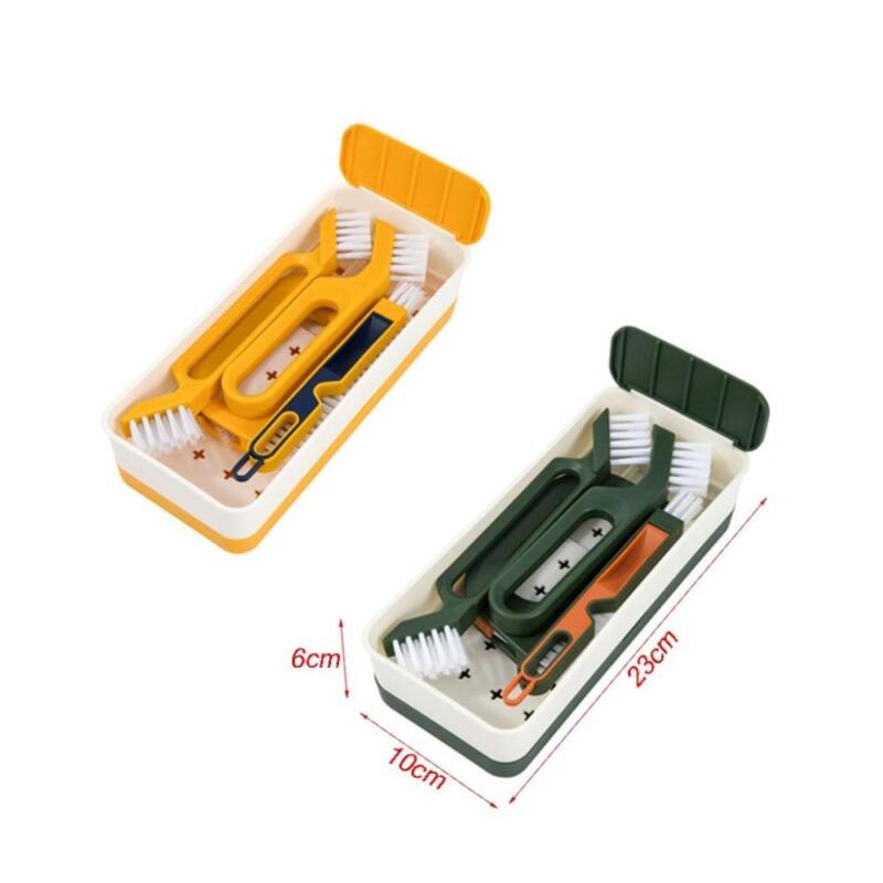 PP Material Cleaning Gadgets Cleaning Brushes Kitchen Clean Tool Gap Brush Set - Görsel 2