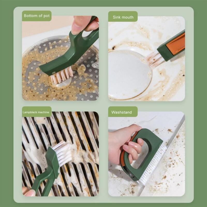 PP Material Cleaning Gadgets Cleaning Brushes Kitchen Clean Tool Gap Brush Set - Görsel 7