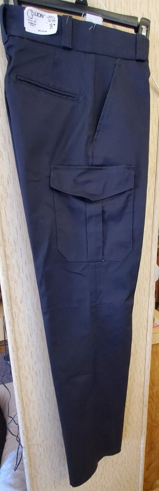 Lion Stationwear uniform pants 28r unheamed Navy Blue