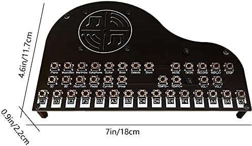Tingbowie Soldering Practice Kit Learn to Solder Kits Soldering Project Kit DIY Electronic Project Learning Circuit Solder Board (Piano2) Tools & Home Improvement