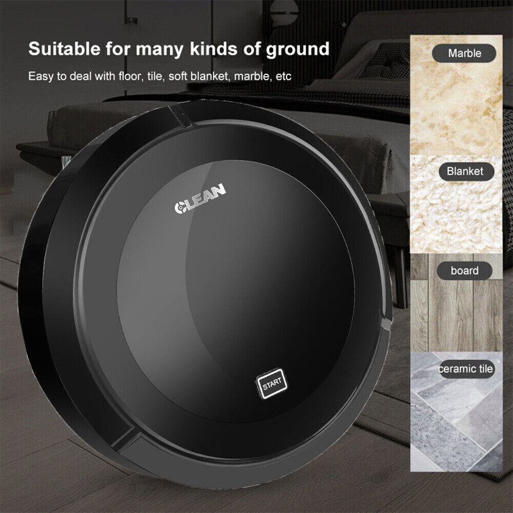 Mini Robot Vacuum Cleaner Sweep & Wet Mopping Floors Smart Cleaning Robot 3In1