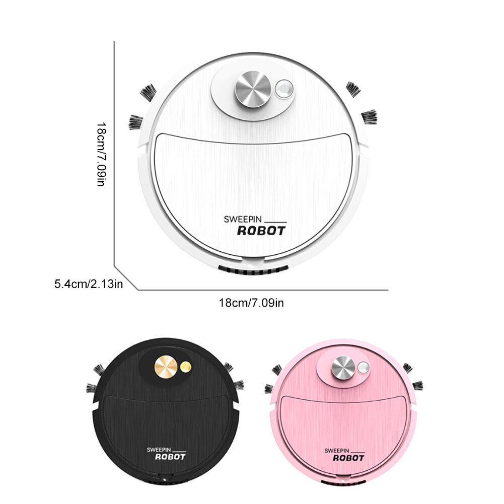 Mini Robot Vacuum Cleaner Sweep & Wet Mopping Floors Smart Cleaning Robot 3In1 - Görsel 12