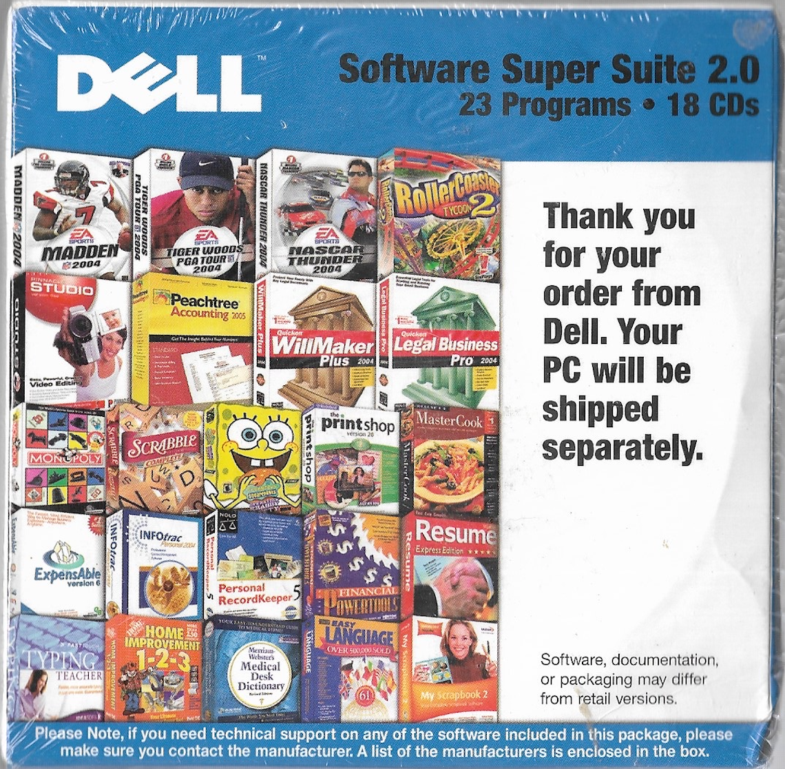 Software Super Suite 2.0 / 23 Programs / 18 CDs **New Sealed!**