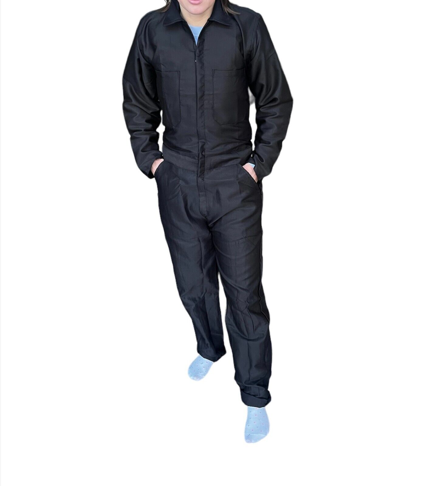 Womens Long Sleeve Coveralls Boilersuit Workwear Ladies Girls Overalls