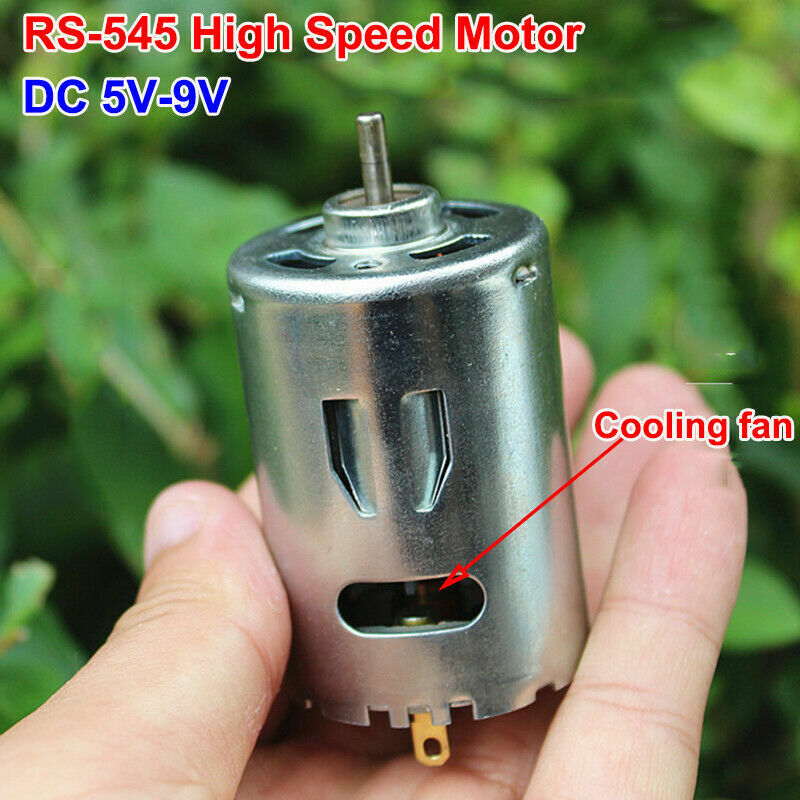 DC6V 7.4V 9V 25000RPM High Speed Large Torque RS-545 Motor RC Toy Car Drill Tool