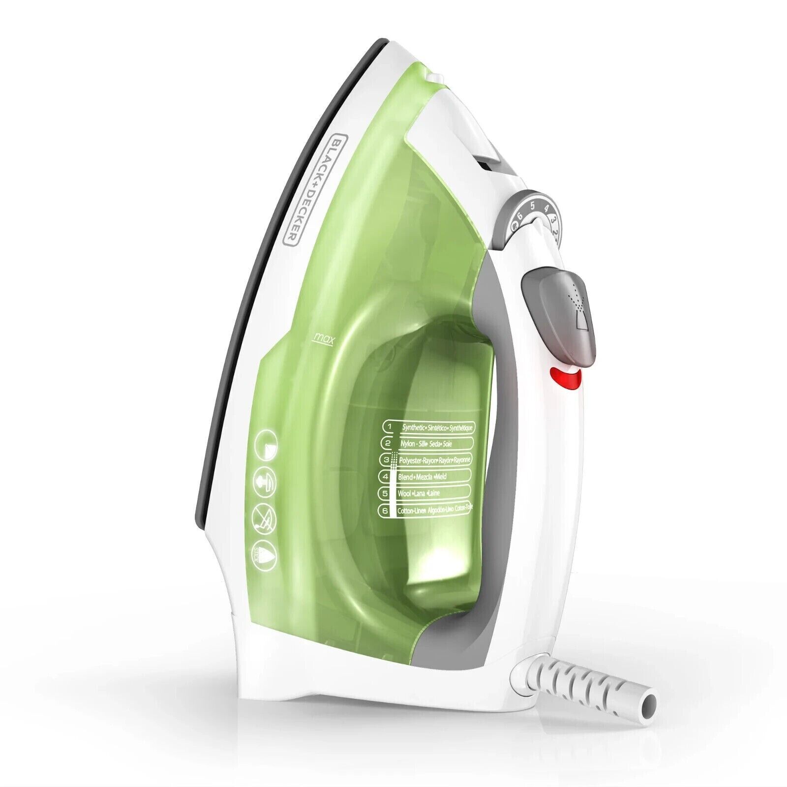 Professional Steam Iron Clothes Nonstick With Compact Garment Portable Anti-Drip