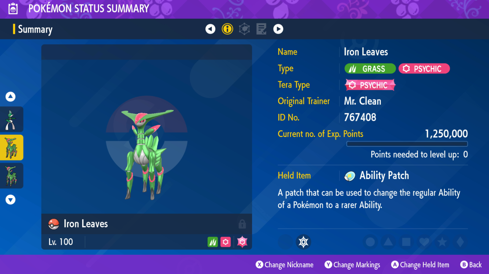6IV IRON LEAVES + WALKING WAKE BUNDLE PARADOX POKEMON SCARLET & VIOLET EV'D 🚀 - Görsel 2