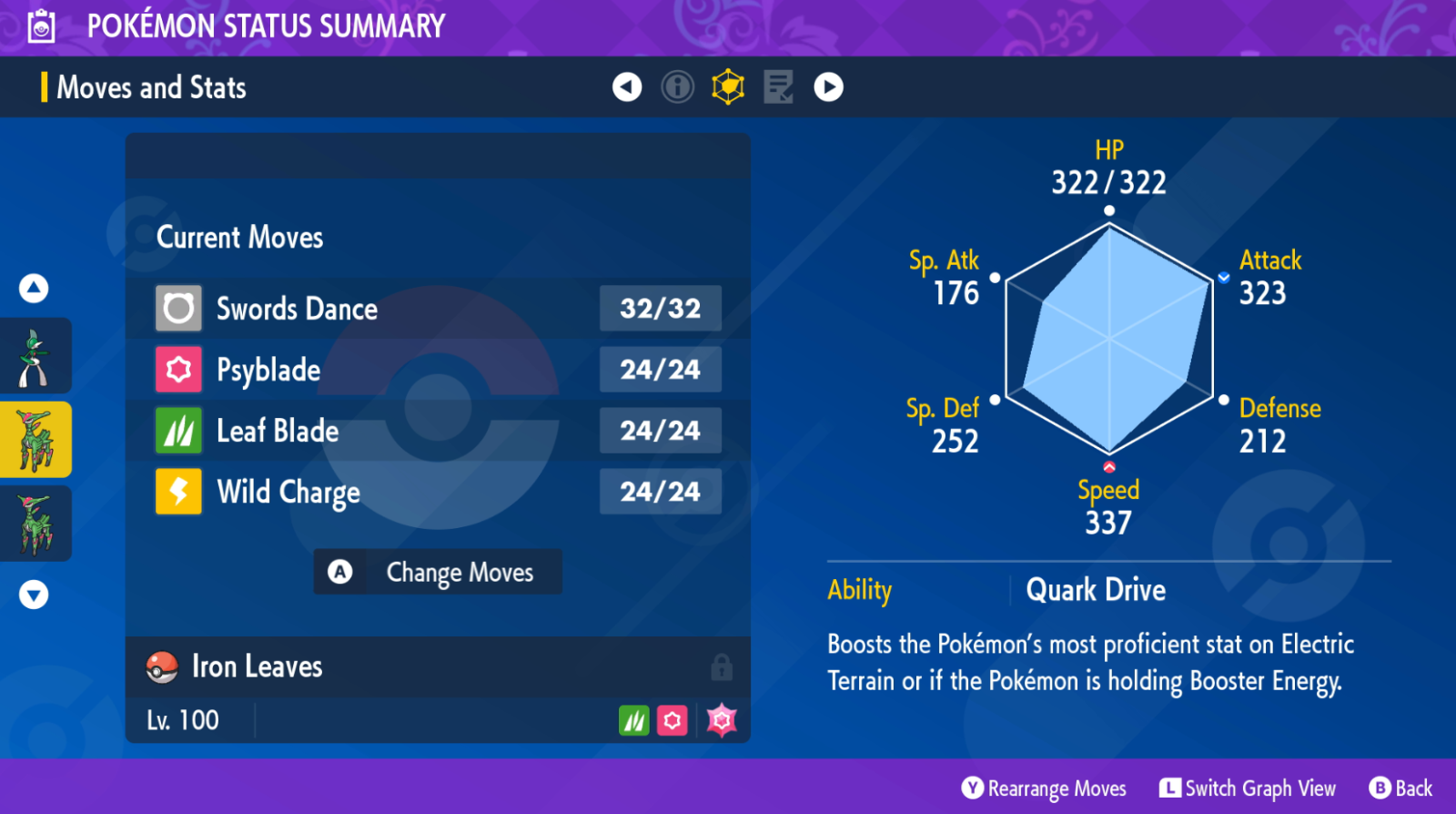 6IV IRON LEAVES + WALKING WAKE BUNDLE PARADOX POKEMON SCARLET & VIOLET EV'D 🚀 - Görsel 3