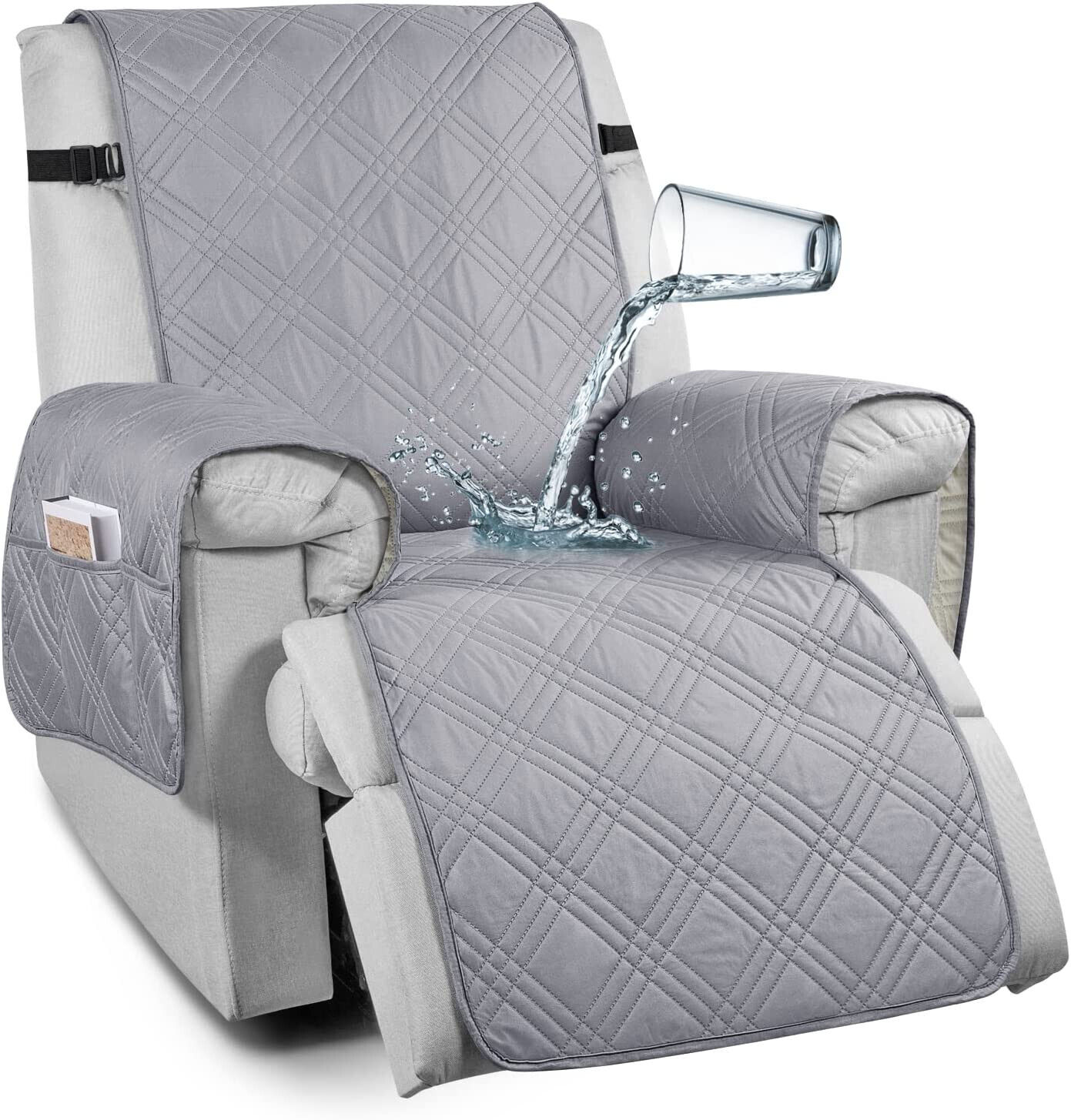 100% Waterproof Recliner Chair Cover, Non Slip Recliner Covers for Recliner