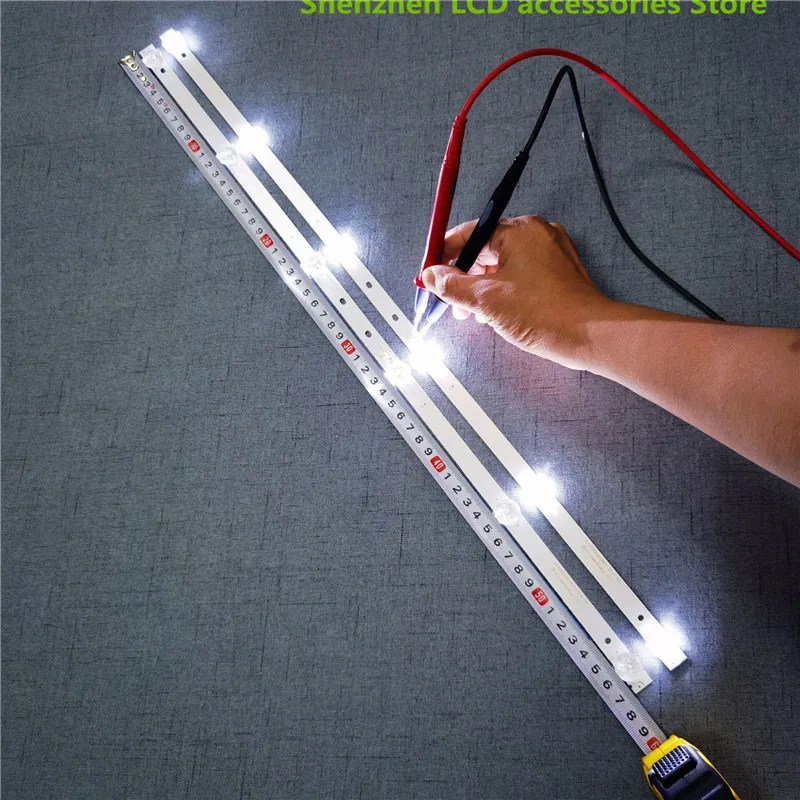 6Leds HL-00320A30-0601S-07 A1 2 6 gümüş IP-LE32/495523 LCD TV arka ışık çubuğu 575mm 6 lamba 6V 100% yeni