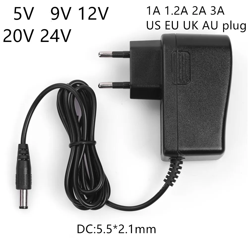 AC 110-240V DC 5V 12V 20V 24V 1A 2A 2A 3A evrensel güç adaptörü kaynağı şarj aleti adaptörü ab abd için LED ışık şeritler CCTV