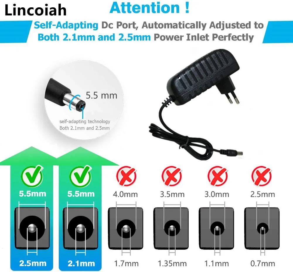 AC 110-240V DC 5V 6V 8V 9V 10V 12V 15V 0.5A 1A 2A 3A evrensel güç adaptörü kaynağı LED ışık şeritler için ab şarj aleti adaptörü - Görsel 2