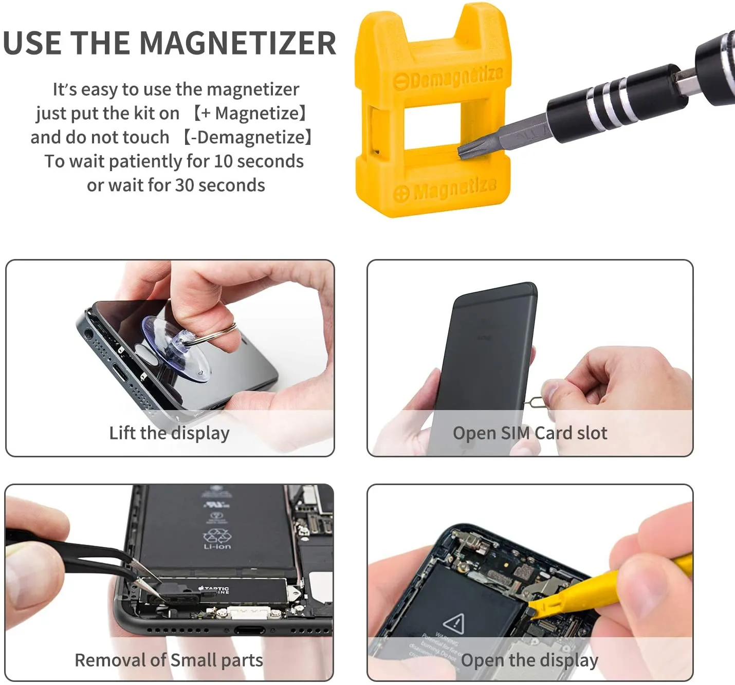 Bilgisayar tamir kiti 120 1 manyetik tornavida seti hassas Torx Phillips Hex bit kiti dizüstü telefon için el aracı - Görsel 2