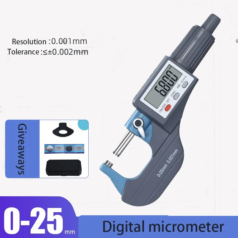 Dijital dış çap mikrometre dijital mikrometre elektronik mikrometre ölçüm cihazı dijital aracı