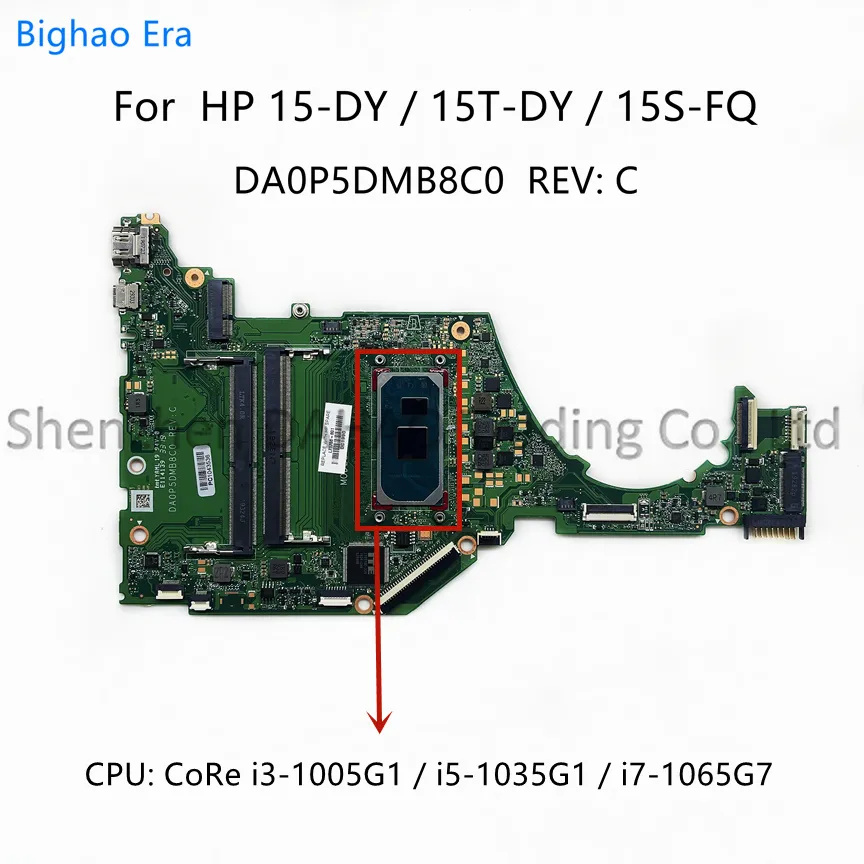 HP TPN-Q222 15-DY 15S-FQ için DA0P5DMB8C0 i7 i3-1005G1 i5-1035G1 CPU SPS ile Laptop anakart: L71755-601 L71757-601 L71756-601