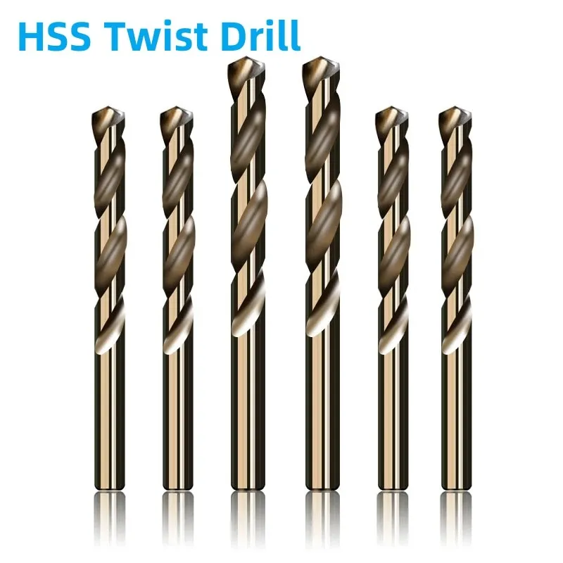HSS M35 kobalt kaplı büküm matkap ucu seti çekirdek ahşap Metal delik kesici paslanmaz çelik ahşap Metal delme