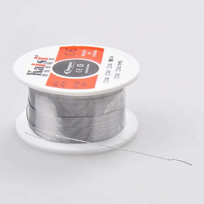Kaisi 0.3/0.4/0.5/0.6mm lehim teli akı 1.2% ince lehim teli kalay lehim teli Sn60 / Pb40 hassas kaynak işleri