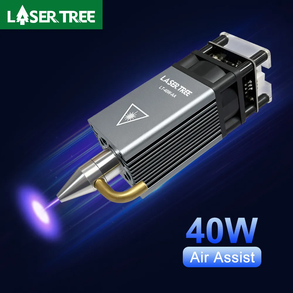 Lazer ağacı 40W hava yardımcı Metal meme lazer kafası 450nm mavi işık modülü için CNC lazer gravür ahşap kesme DIY araçları