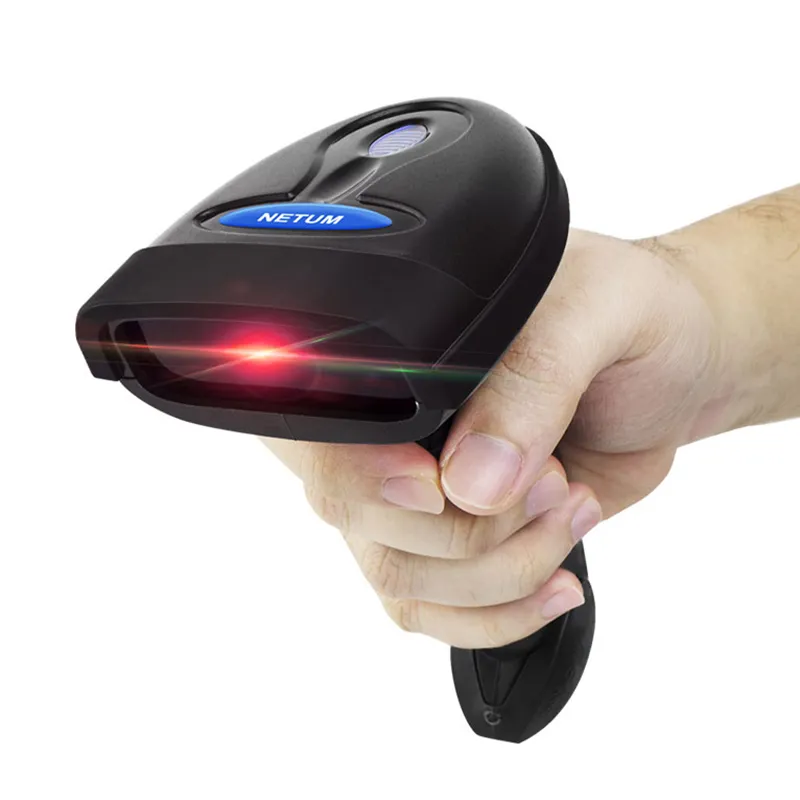 NETUM NT-1698W el Wirelress barkod tarayıcı ve NT-1228BL Bluetooth 1D/2D QR barkod okuyucu IOS Android IPAD için PDF417