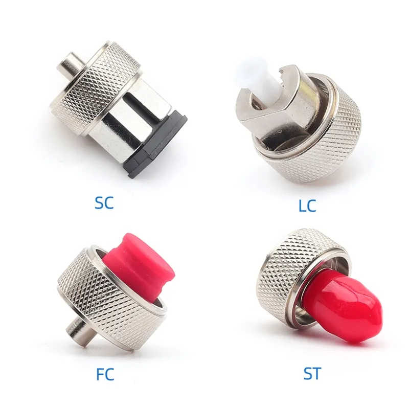 OTDR- Adapter SC ST LC konnektör Fiber adaptörler OTDR- Tester için Metal Fiber optik konnektör optik zaman alan reflektometri