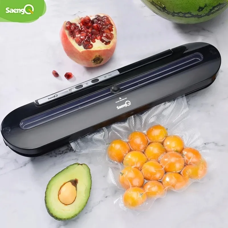 SaengQ en iyi gıda vakumlama makinesi 220V/110V otomatik ticari ev gıda vakumlama makinesi paketleme makinesi dahil 10 adet çanta