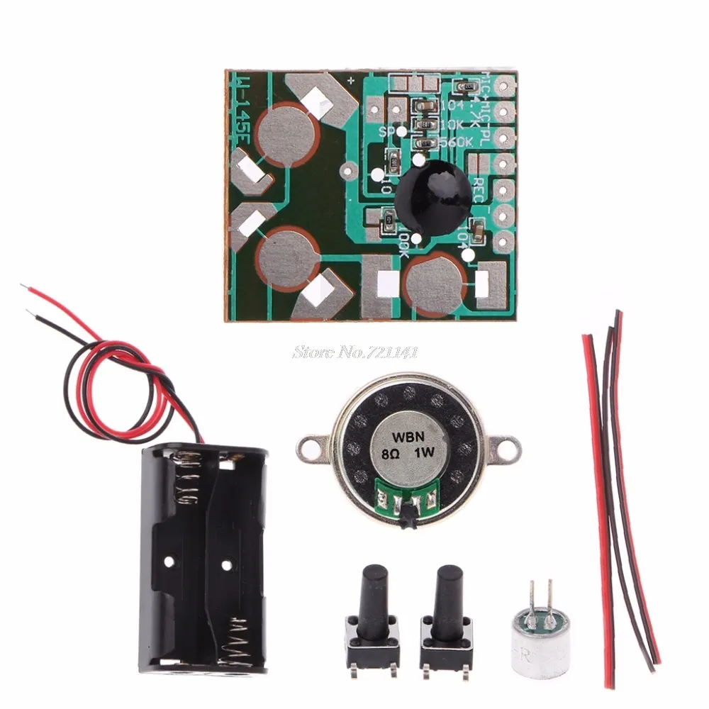 Ses kaydedici DIY kiti elektronik kiti kayıt IC modülü Mini dijital çip kaydedici müzik kartı entegre devreler Dropship