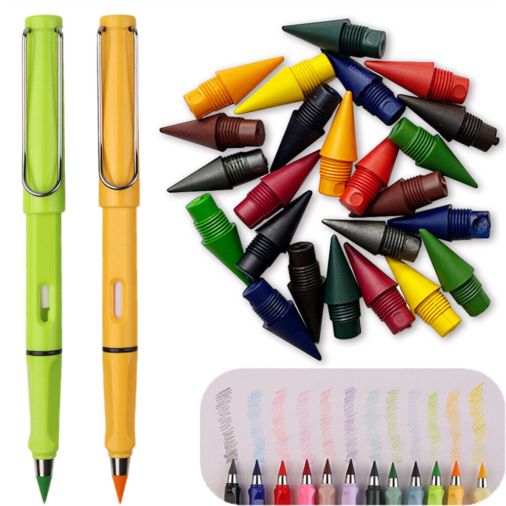 New Inkless Eternal Pen Everlasting Pencil Student Unlimited Writing Reusable