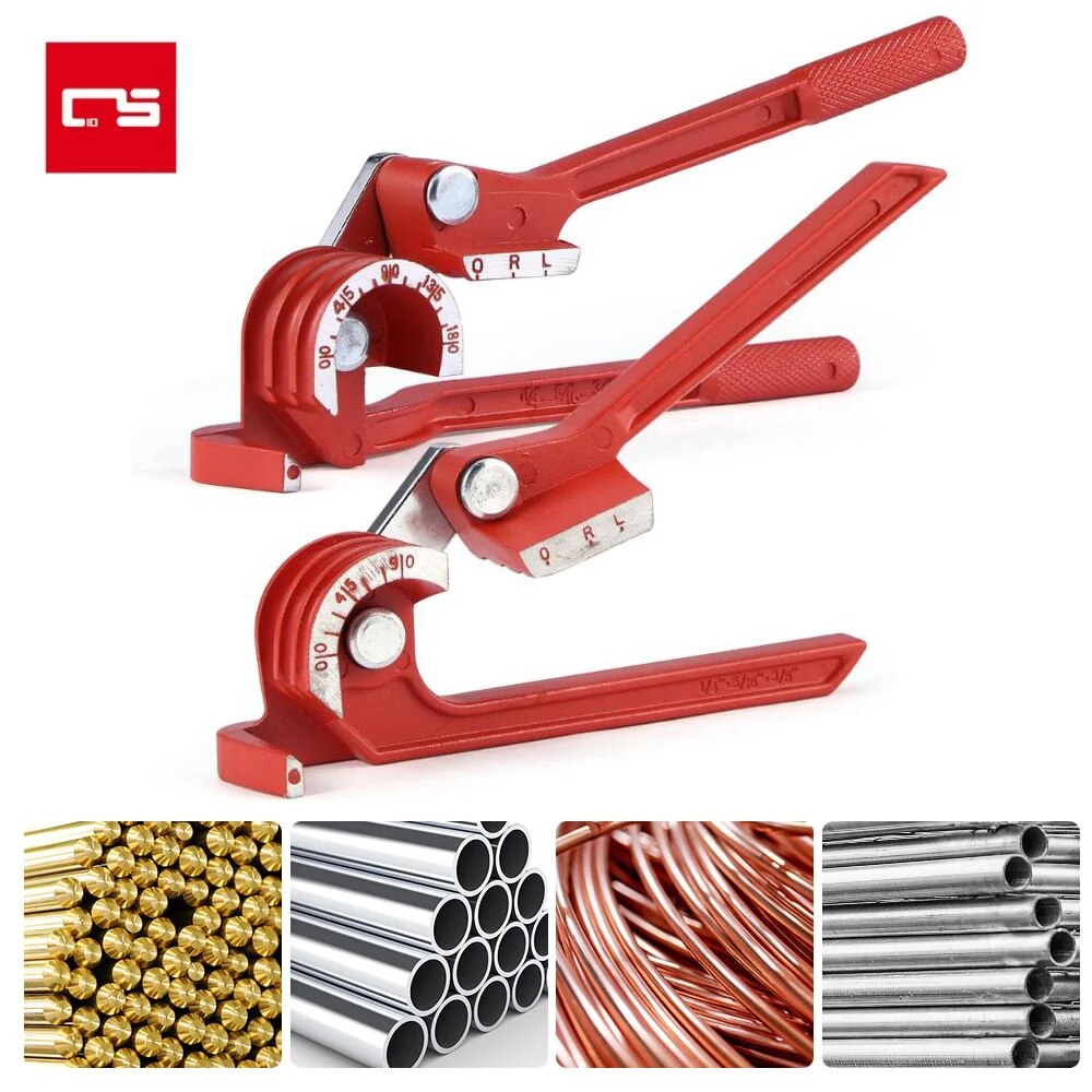 180/90 derece boru bükücü ağır tüp bükme makinesi ayarlanabilir 3 in 1 bakır Bender için 6/8/10mm boru bükme araçları