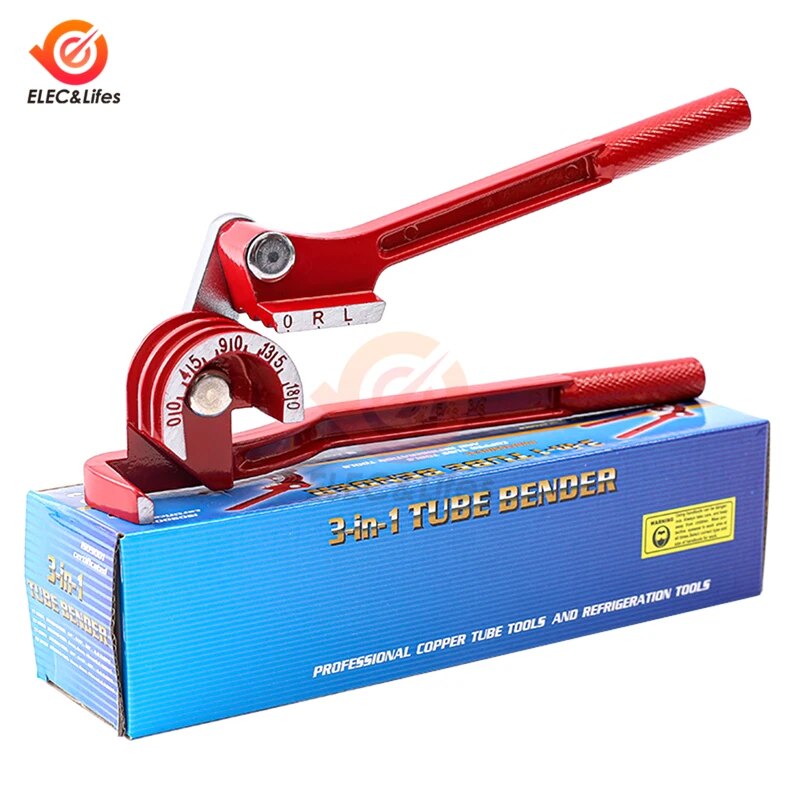 3 In 1 boru bükme aracı kombinasyon boru Bender 90 180 derece tüp bükme makinesi 6mm 8mm 10mm yakıt fren borusu el aletleri