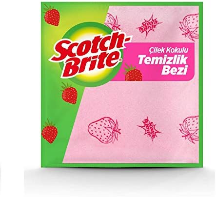 Scotch-Brite 2058996 Çilek Kokulu Temizlik Bezi, 3'lü .tr Ev ve Yaşam