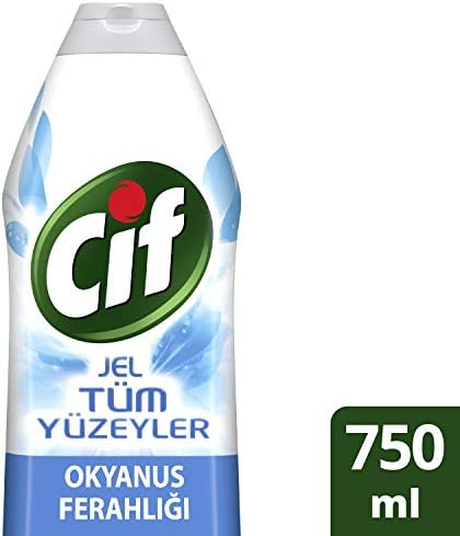 Cif Jel Okyanus Ferahlığı Tüm Yüzeyler için Yüzey Temizleyicisi 750 ML .tr Sağlık ve Bakım