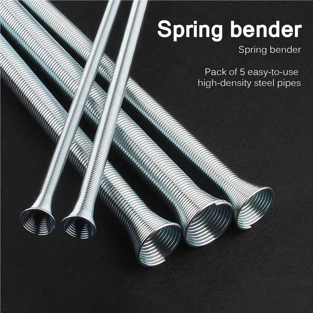 5 adet bahar boru bükücü Set metal işleme tüp bükme aracı alüminyum
