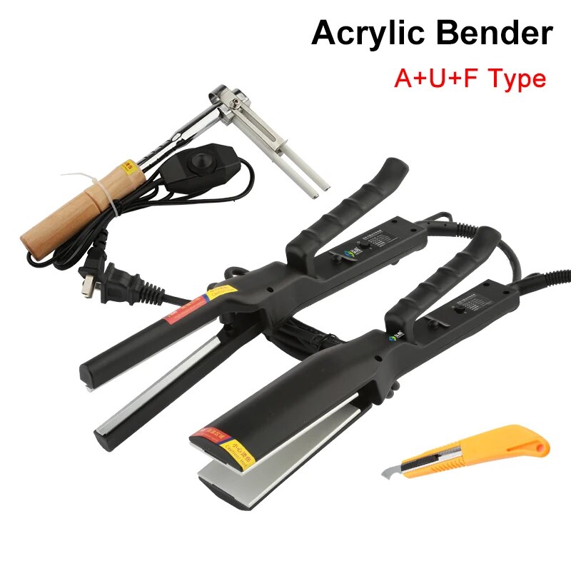 AC 110V 220V akrilik oluk mektup şekli boru bükme makinesi isıtıcı Billboard ark açı boru bükme makinesi + 1 kanca bıçak